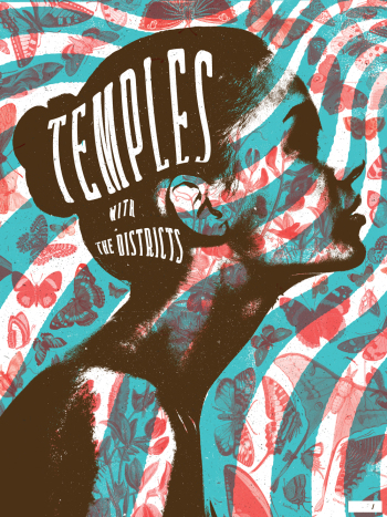 Temples Park West Gig poster